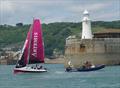 Natasha Lambert completes her Channel crossing in Dover © RYA