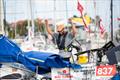 Gibbons-Neff celebrates finishing the 2023 Mini Transat &copy; Manon Le Guen