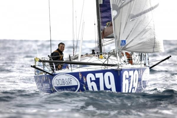 Louis Segré (679 - Roll my Chicken) in the Mini Transat 2013