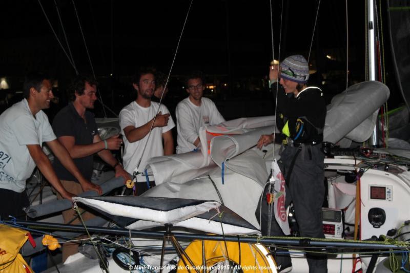 Lizzy on her arrival in Lanzarote at the end of Leg 1 of the Lanzarote - Mini Transat Îles de Guadeloupe - photo © Mini Transat Îles de Guadeloupe
