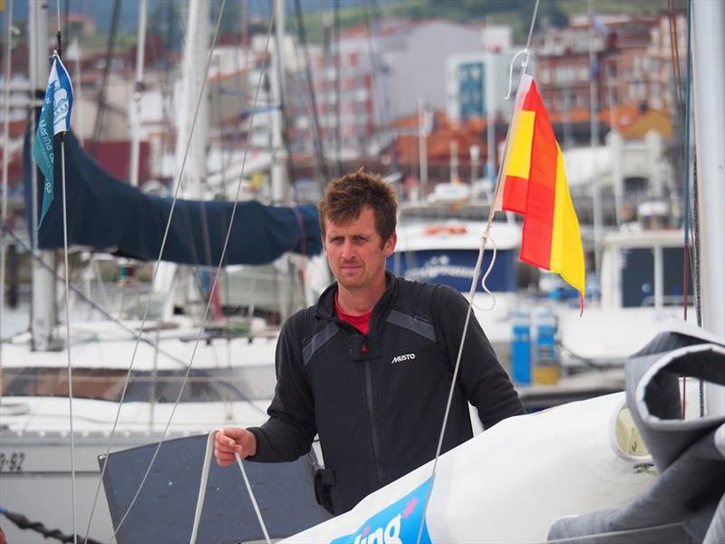 Tom Dolan set for the Mini-Transat La Boulangère photo copyright Will Carson taken at  and featuring the Mini Transat class