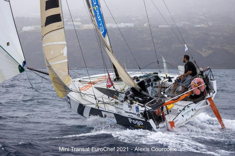 Tanguy Bouroullec wins Mini Transat EuroChef 2021 Leg 1 photo copyright Alexis Courcoux taken at  and featuring the Mini Transat class