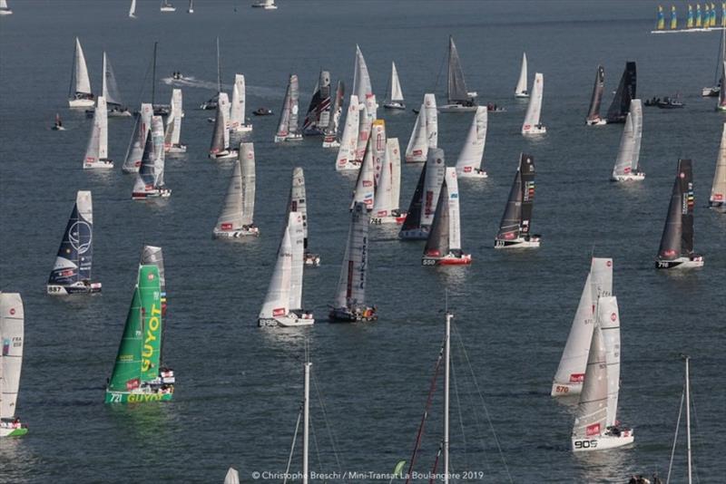 2019 Mini-Transat La Boulangère start photo copyright Christophe Bresch taken at  and featuring the Mini Transat class