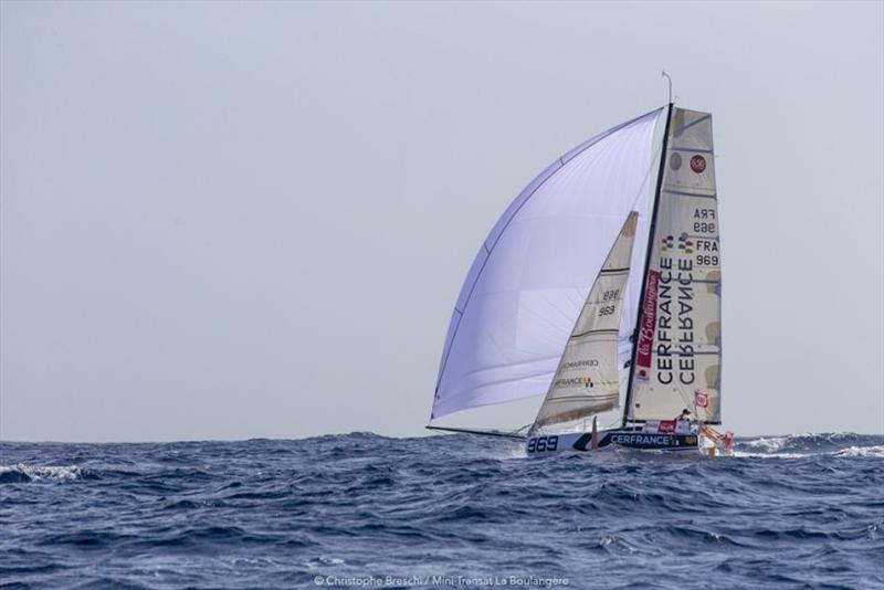 Mini-Transat La Boulangère Leg 2 Day 2 photo copyright Christophe Bresch taken at  and featuring the Mini Transat class