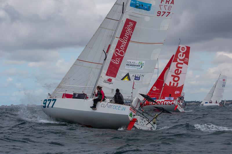 Mini 6.50 class racing photo copyright Christophe Breschi / www.breschi-photo-video.com taken at  and featuring the Mini Transat class