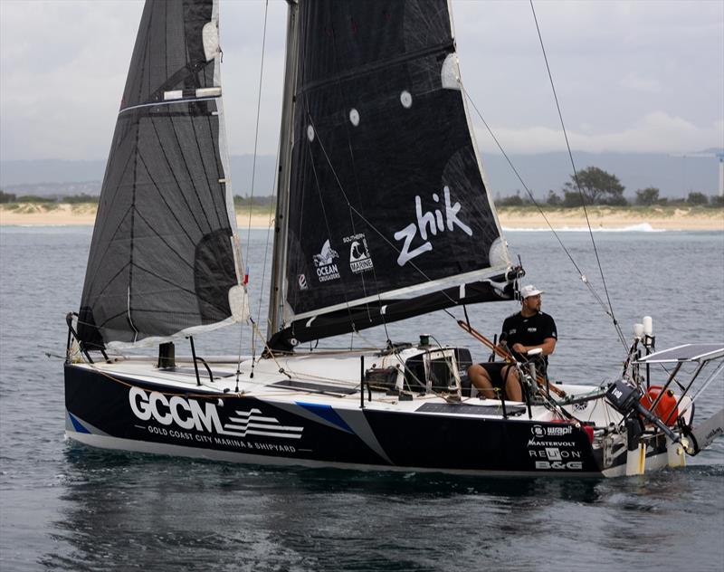 Gold Coast sailor Xavier Doerr commences a “Little Aussie Lap” photo copyright The Little Aussie Lap taken at Southport Yacht Club, Australia and featuring the Mini Transat class