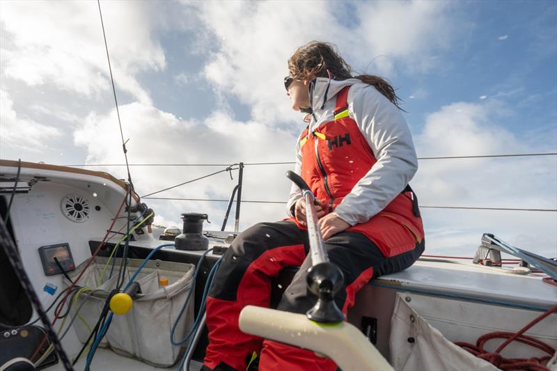 Ambre Hasson aboard 618, her Classe Mini Prototype photo copyright Ambre Hasson Collection/Lucie Billaudel taken at Minisceongo Yacht Club and featuring the Mini Transat class