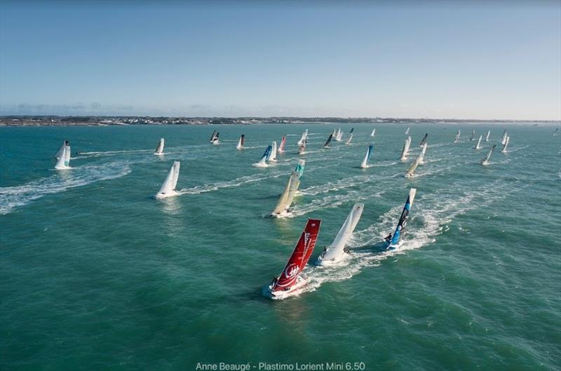 Plastimo Lorient Mini 6.50 photo copyright Anne Beauge taken at  and featuring the Mini Transat class