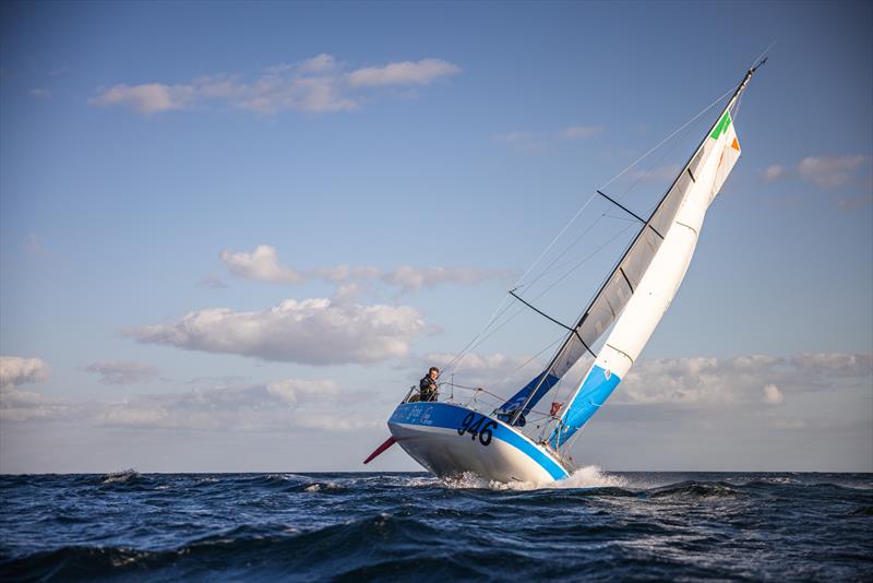Mark O'Connor aboard his Mini 6.50 yacht - photo © Georgia Schofield