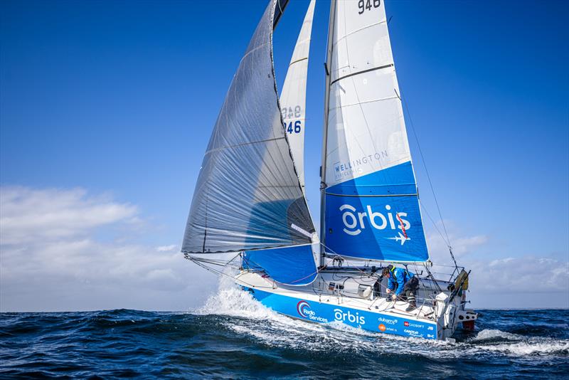 Mark O'Connor aboard his Mini 6.50 yacht photo copyright Georgia Schofield taken at  and featuring the Mini Transat class