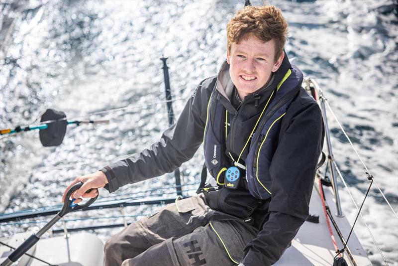Mark O'Connor aboard his Mini 6.50 yacht - photo © Georgia Schofield