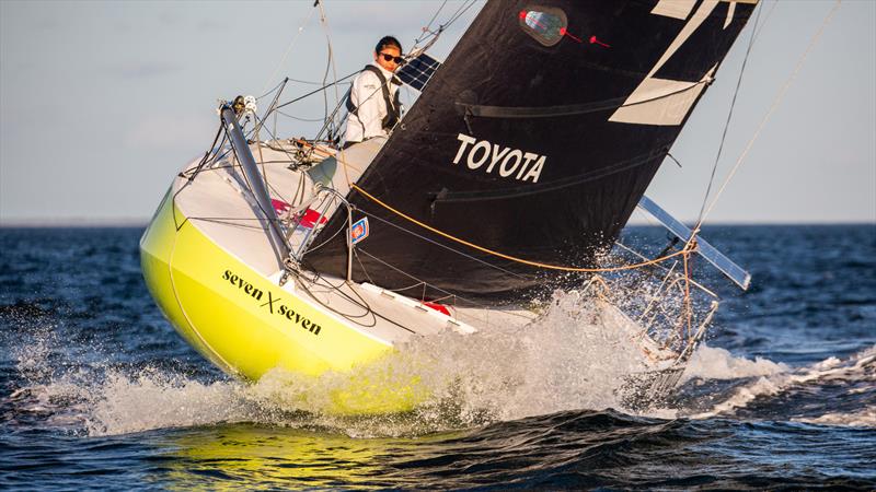 Naho Takahara in the Mini Transat 2025 photo copyright Manon Le Guen taken at  and featuring the Mini Transat class