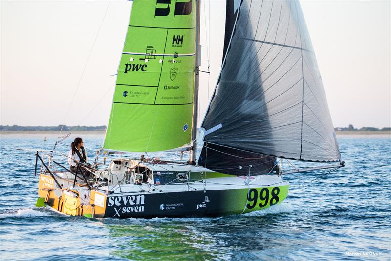 Naho Takahara in the Mini Transat 2025 photo copyright Manon Le Guen taken at  and featuring the Mini Transat class