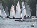 Startline during the Border Counties Midweek Sailing Series at Shropshire Sailing Club © Brian Herring