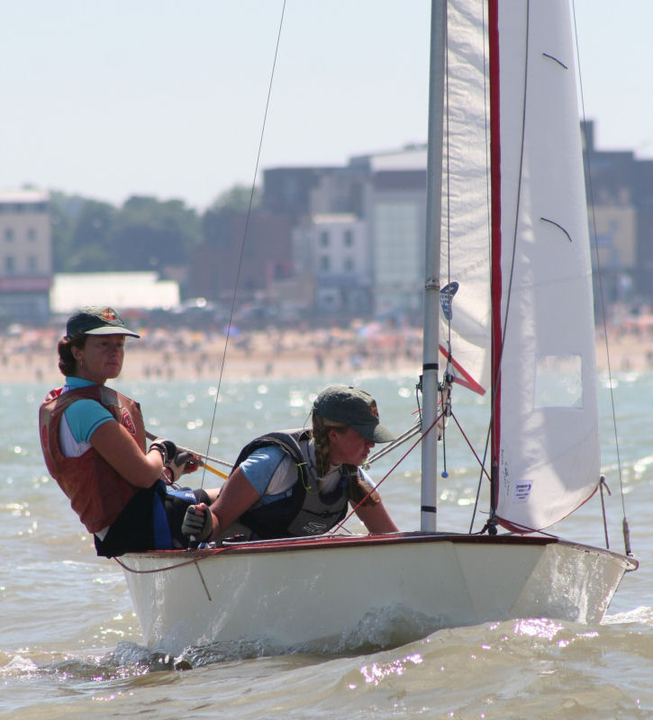 Tracy and Gemma Amos win the Miracle Southerns at Margate photo copyright Miracle Association taken at Margate Yacht Club and featuring the Miracle class