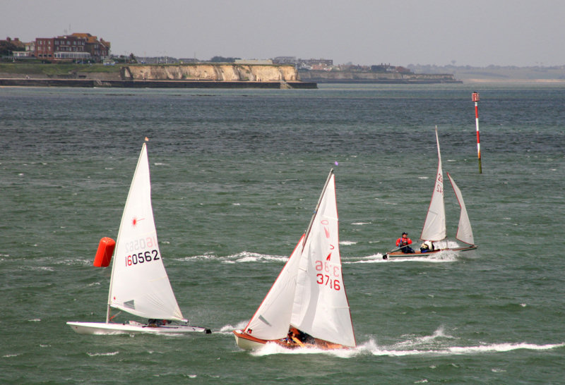 Rounding the leeward mark during the Thanet Regatta 2007 photo copyright Don Gray taken at Margate Yacht Club and featuring the Miracle class
