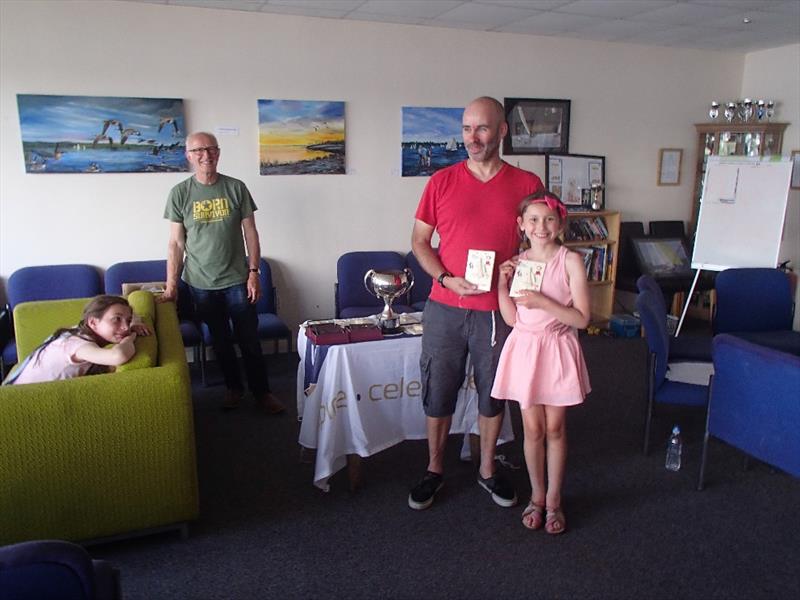 Ian and Lily Brown finish 4th in the Miracle Inlands at Leigh & Lowton photo copyright David Raines taken at Leigh & Lowton Sailing Club and featuring the Miracle class