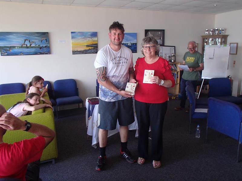 Ashley Southwell & Michelle Raines finis 3rd in the Miracle Inlands at Leigh & Lowton photo copyright David Raines taken at Leigh & Lowton Sailing Club and featuring the Miracle class