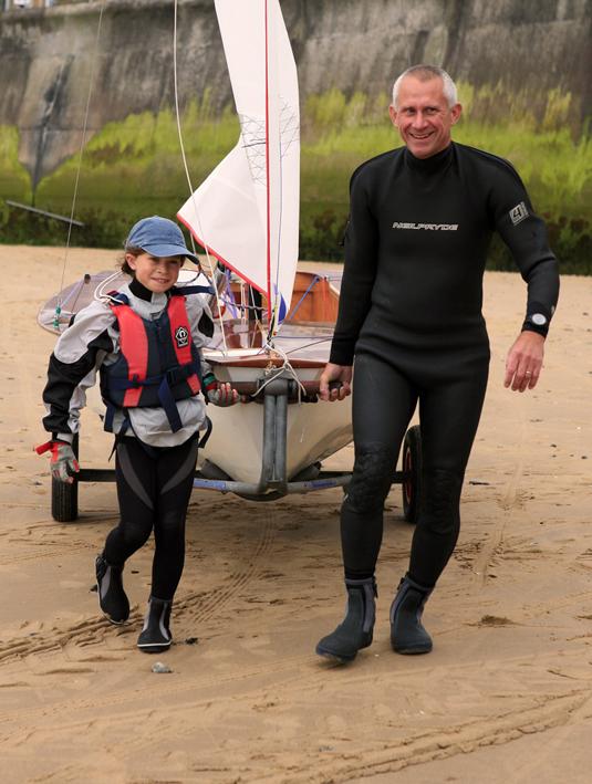 Rebecca and Martyn Lewis, winners of the Miracle Southern Area Champs photo copyright Don Gray taken at Margate Yacht Club and featuring the Miracle class