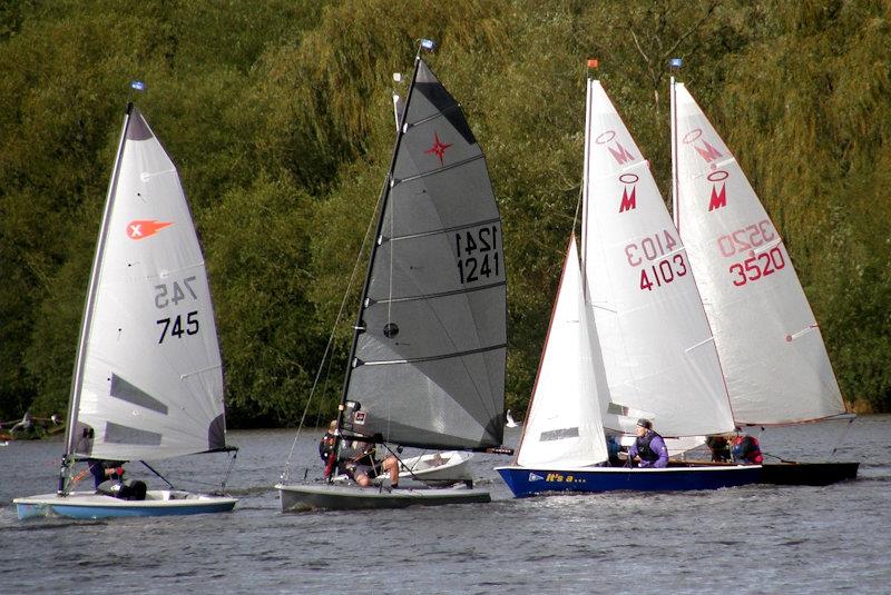 Miracles take first and second doublehander in the Border Counties Midweek Sailing at Winsford Flash photo copyright Brian Herring taken at Winsford Flash Sailing Club and featuring the Miracle class