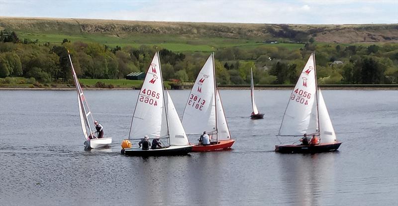 The best of the rest round the windward mark during race 4 of the 2024 Miracle Northern Championship  - photo © Martin Bathe