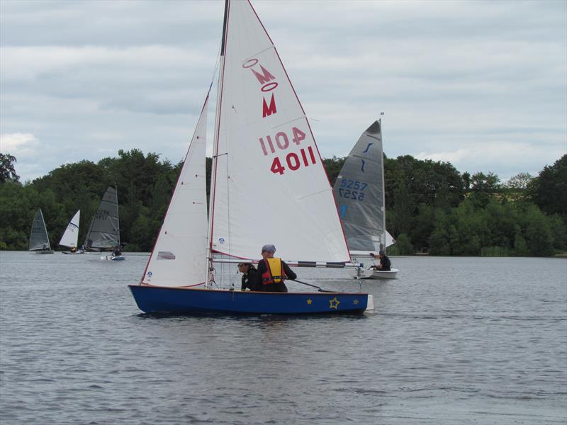 1st Double handed boat in the Border Counties at Shropshire Sailing Club photo copyright Brian Herring taken at Shropshire Sailing Club and featuring the Miracle class