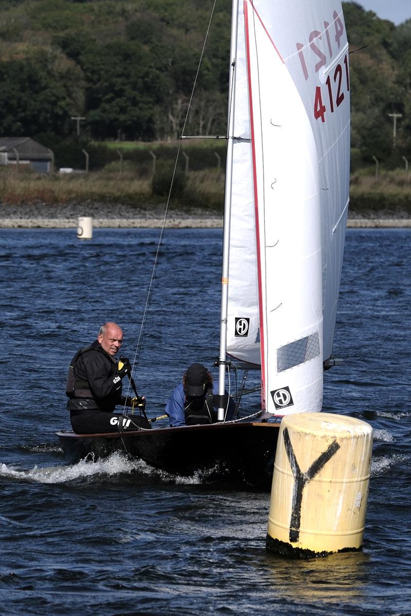 2nd place Wayne and Angela during the Miracle Welsh Area Championship at Shotwick Lake photo copyright Ian Clowes taken at Shotwick Lake Sailing and featuring the Miracle class