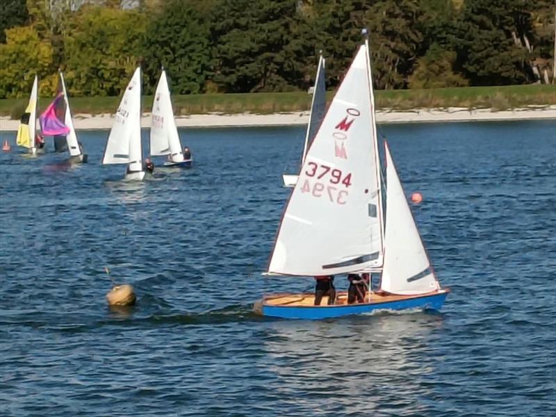 Dave and Zara lead the fleet during the Miracle End of Season Championship at Shustoke - photo © Rachel Briscoe