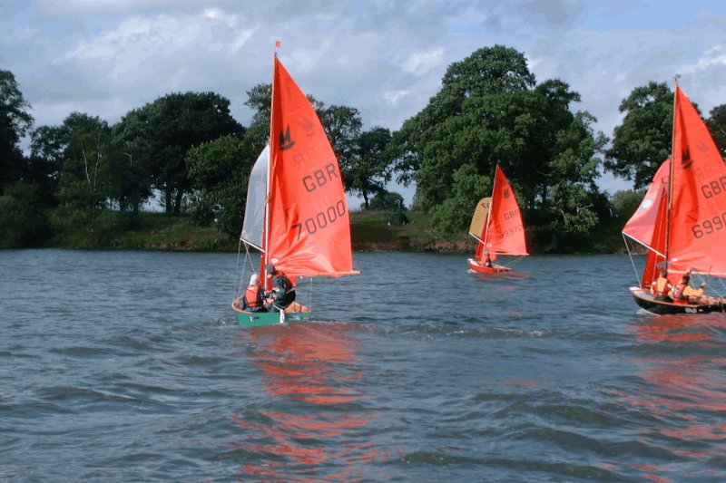 Mirrors sailing at Nantwich photo copyright John Harrison taken at Nantwich & Border Counties Sailing Club and featuring the Mirror class