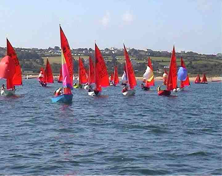 Action from Abersoch Mirror Week photo copyright Richard Robinson taken at South Caernarvonshire Yacht Club and featuring the Mirror class
