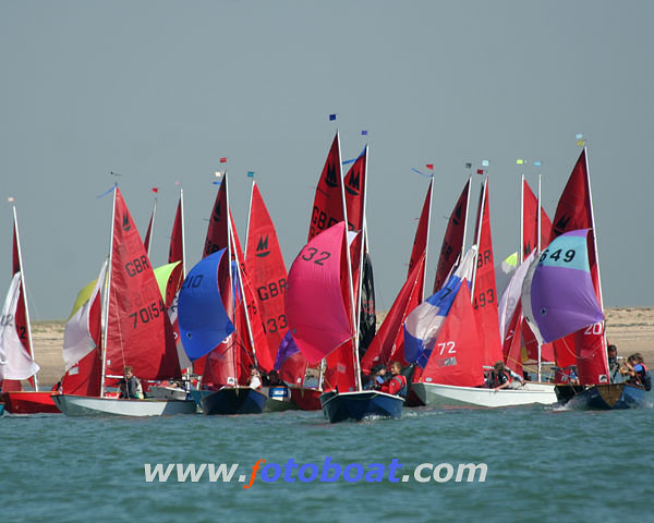 Sunshine in Brightlingsea for the Mirror nationals photo copyright Tim Bees / www.fotoboat.com taken at Brightlingsea Sailing Club and featuring the Mirror class