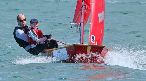 The Mirror class with one-piece mast and centre mainsheet photo copyright Adrian Owens taken at  and featuring the Mirror class
