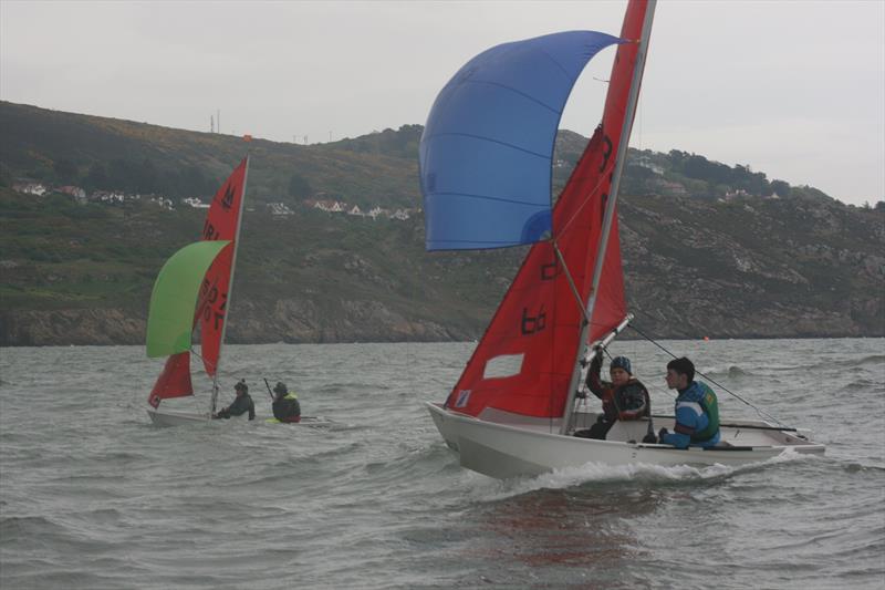 Cian Hickey & Jack Maye during the Irish Mirror Eastern Championships photo copyright Andy Johnston taken at Sutton Dinghy Club and featuring the Mirror class