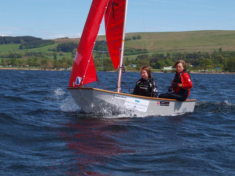 Robert Richardson and Abi Thornley, Junior fleet winners during the NW Junior travellers at Ullswater photo copyright Christian Barnes taken at Ullswater Yacht Club and featuring the Mirror class