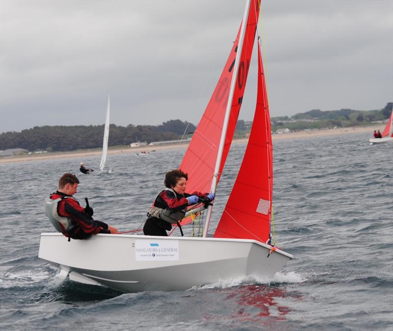 Ollie and Archie Hawkins during the Gul Mirror South West Travellers' event at Penzance photo copyright Marin Kernow taken at Penzance Sailing Club and featuring the Mirror class