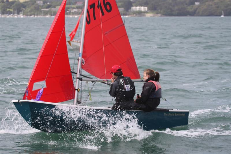 Scarlett Shepherd & Harvey Martin during the Mirror Open at Restronguet photo copyright Bam Bam Photography taken at Restronguet Sailing Club and featuring the Mirror class