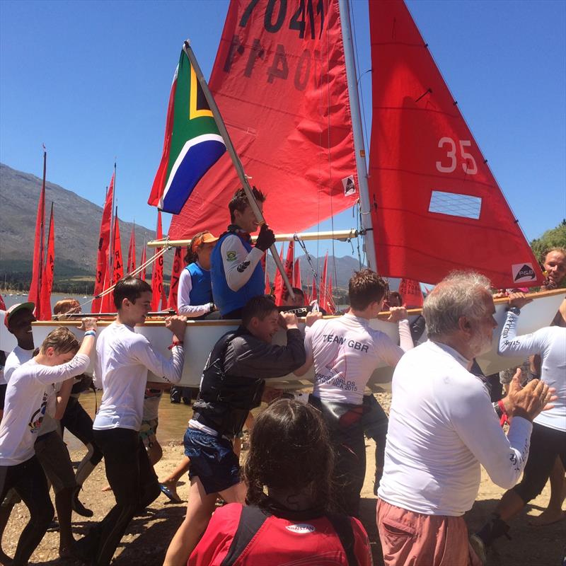 Michaela and Ryan Robinson win the Mirror World Championship in South Africa photo copyright Rob Bellfield taken at Theewater Sports Club and featuring the Mirror class