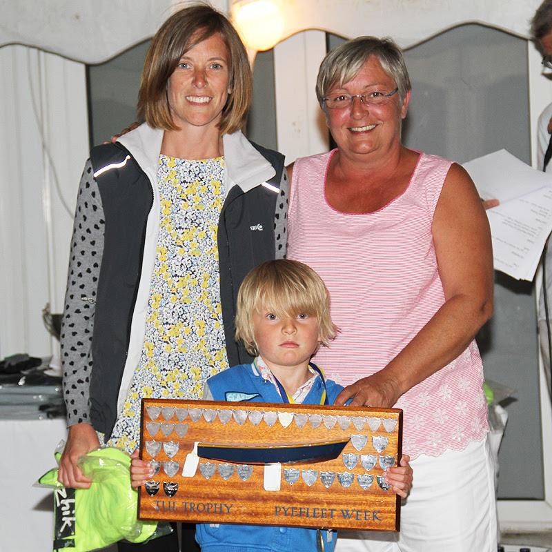 Adults and Little Ones class winners at Zhik Pyefleet Week at Brightlingsea  photo copyright Fiona Brown / www.fionabrown.com taken at Brightlingsea Sailing Club and featuring the Mirror class