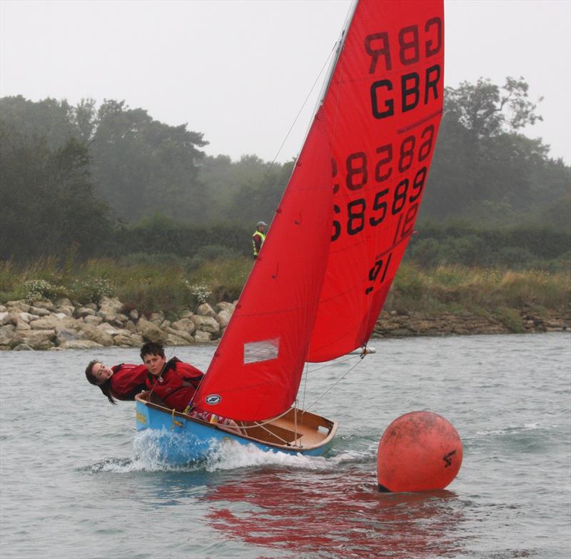 Mirror rounding a mark at Bosham Junior Week photo copyright Dawn Chesher & Greg Grant taken at Bosham Sailing Club and featuring the Mirror class