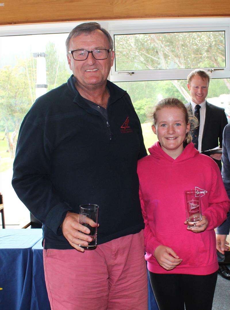 Mirror Ian and Hannah Preston during the North West Junior Travellers at Bassenthwaite prize giving photo copyright William Carruthers taken at Bassenthwaite Sailing Club and featuring the Mirror class