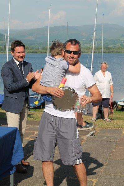 Phil & Oliver Smith win the Mirror Northern Travellers at Bassenthwaite photo copyright Ian Hall taken at Bassenthwaite Sailing Club and featuring the Mirror class