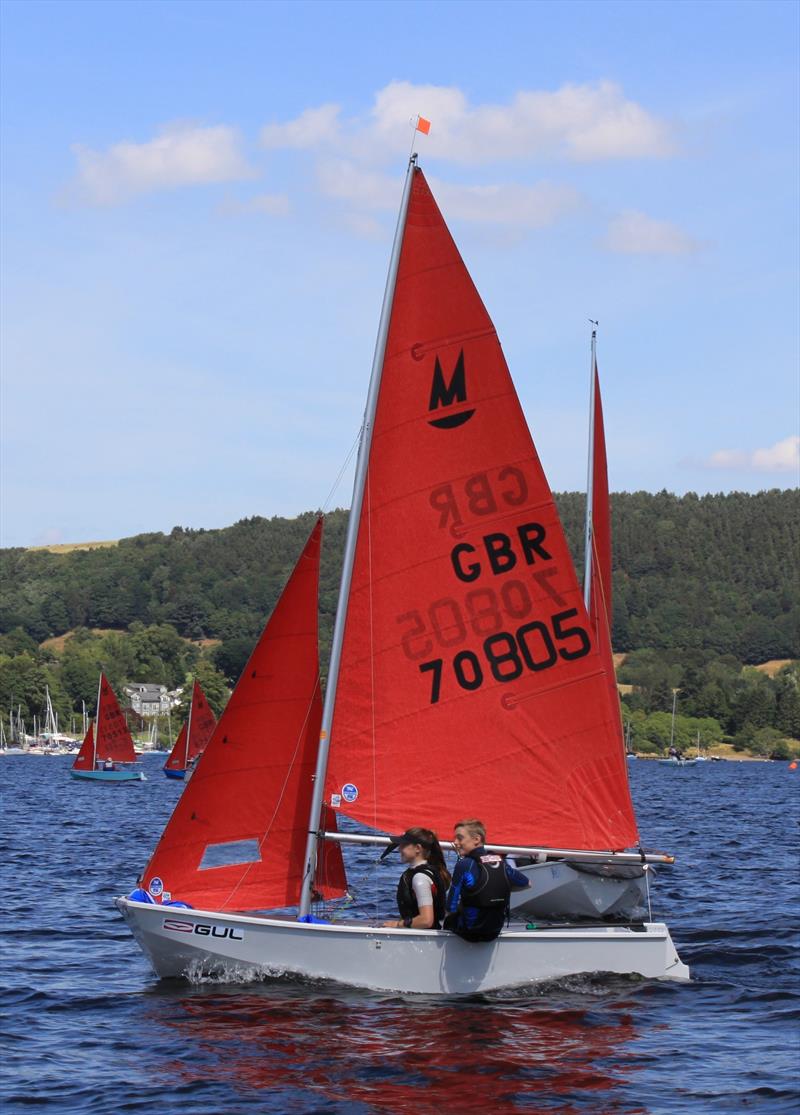 Edward Coady & Abi Cowley during the Mirror Nationals at Ullswater photo copyright Frank Stewart taken at Ullswater Yacht Club and featuring the Mirror class