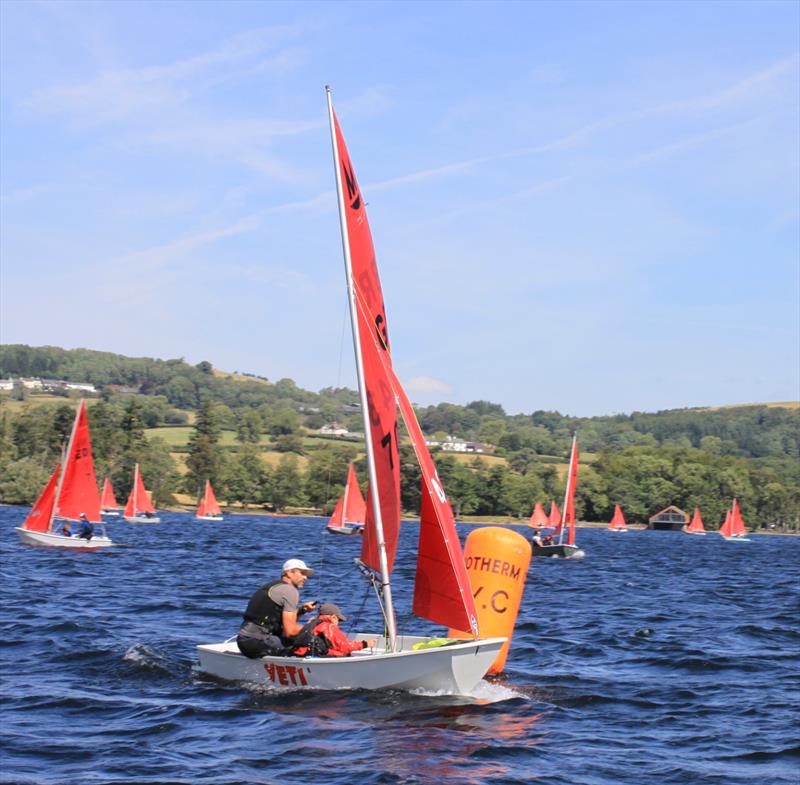 Simon & Louis Hiscocks during the Mirror Nationals at Ullswater photo copyright Frank Stewart taken at Ullswater Yacht Club and featuring the Mirror class