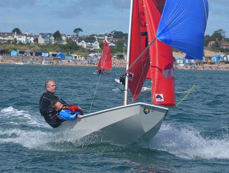 Abersoch Mirror Week 2018 Champions, Hennie and Craig Burlton photo copyright John Edwards taken at South Caernarvonshire Yacht Club and featuring the Mirror class