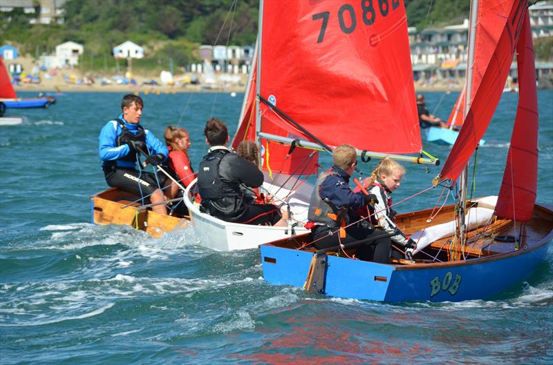 Close battles amongst the youth sailors at Abersoch Mirror Week 2018 photo copyright John Edwards taken at South Caernarvonshire Yacht Club and featuring the Mirror class