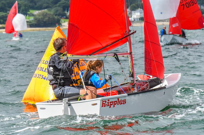 Chris & Daisy Fuller during the 2017 Gul Mirror Worlds at Restronguet photo copyright Lee Whitehead / www.photolounge.co.uk taken at Restronguet Sailing Club and featuring the Mirror class