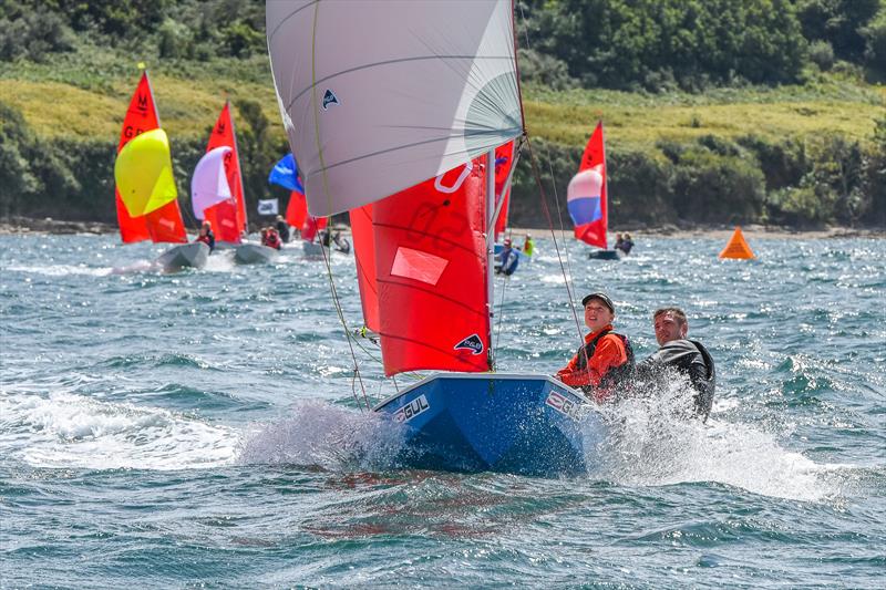 Dave & Imogen Wade during the 2017 Gul Mirror Worlds at Restronguet photo copyright Lee Whitehead / www.photolounge.co.uk taken at Restronguet Sailing Club and featuring the Mirror class