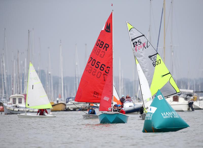 Junior Warming Pan at Hamble River photo copyright Sean Ryan taken at Hamble River Sailing Club and featuring the Mirror class