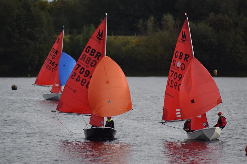 Downwind during the Ripon Mirror Open photo copyright Gail Jackson taken at Ripon Sailing Club and featuring the Mirror class