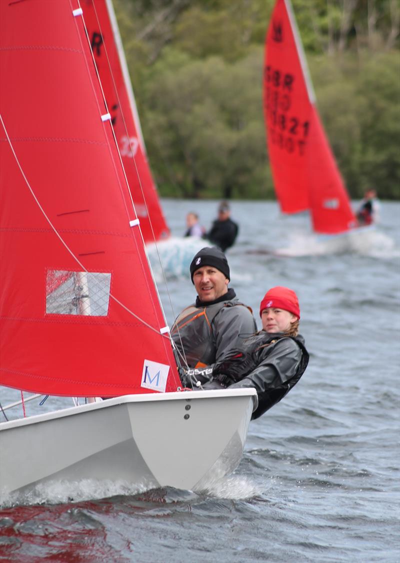 Andy & Lily Smith during the GP14 Northern Area Championship & Mirror Open at Bassenthwaite  photo copyright William Carruthers taken at Bassenthwaite Sailing Club and featuring the Mirror class